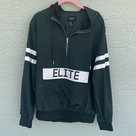 Forever 21 Men Hooded Windbreaker Jacket Sz S - Picture 3 of 14